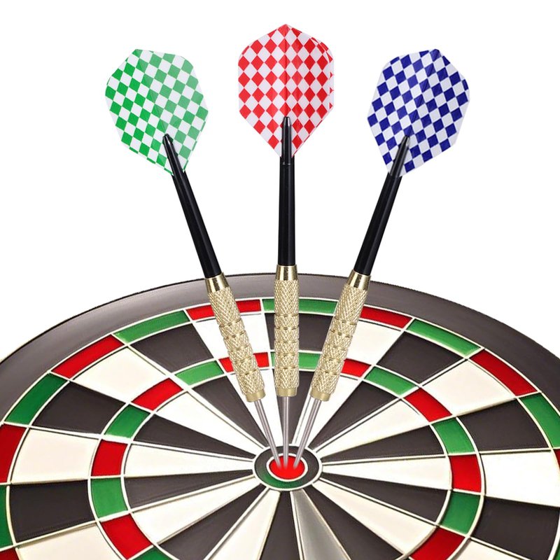 Wloedor 18Grams Steel Tip Darts, 18Pcs Professional Metal Tip Darts, Premium Darts Set, Standard Flights, Dart for Dartsboard, Dart for Indoor Sport