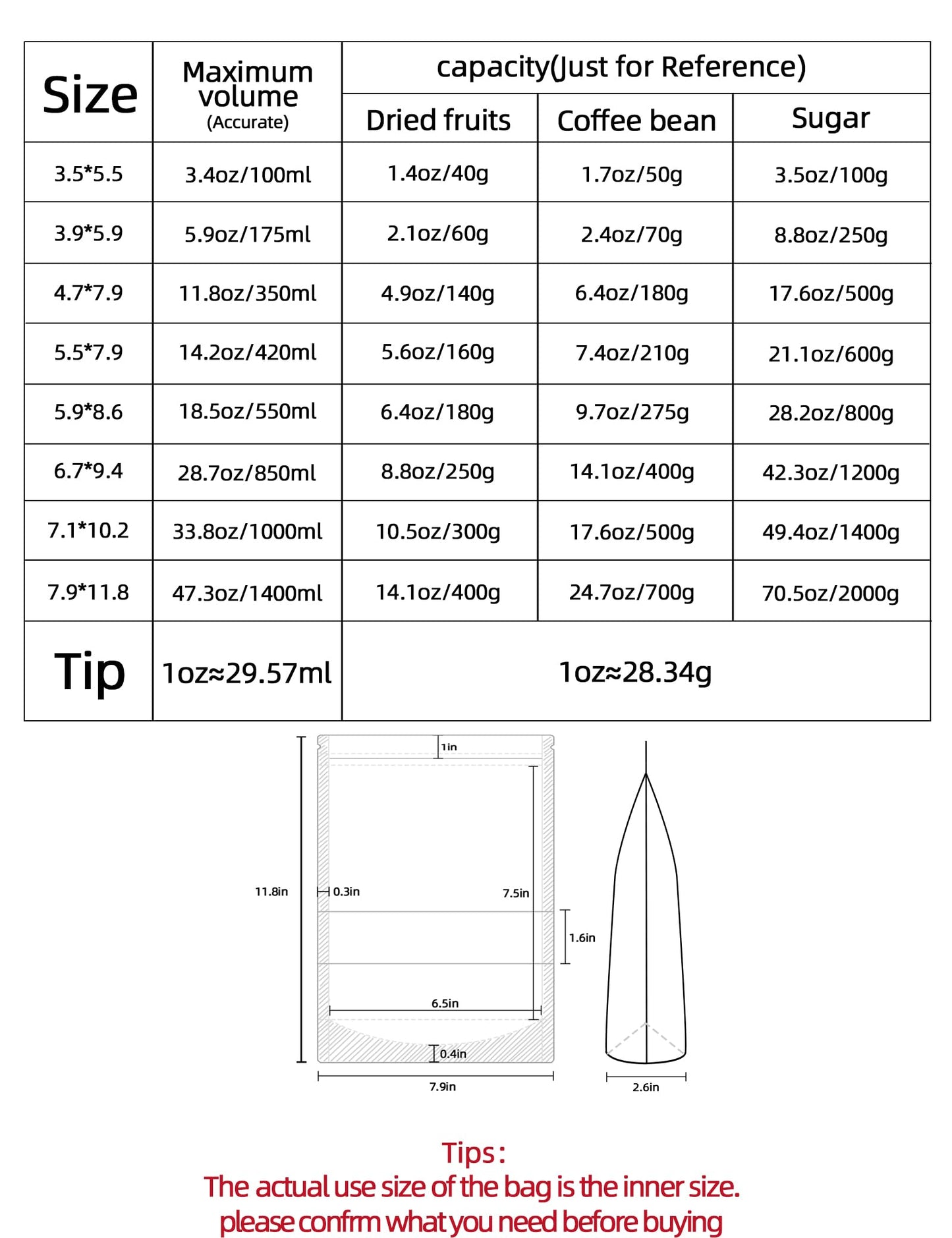 FireKylin 100 Pcs Paper Bags Resealable bags 3.5" x 5.5" Zipper Food Storage Bags, Stand Up, with Matte Window, Reusable, Sealable, for Packaging Products