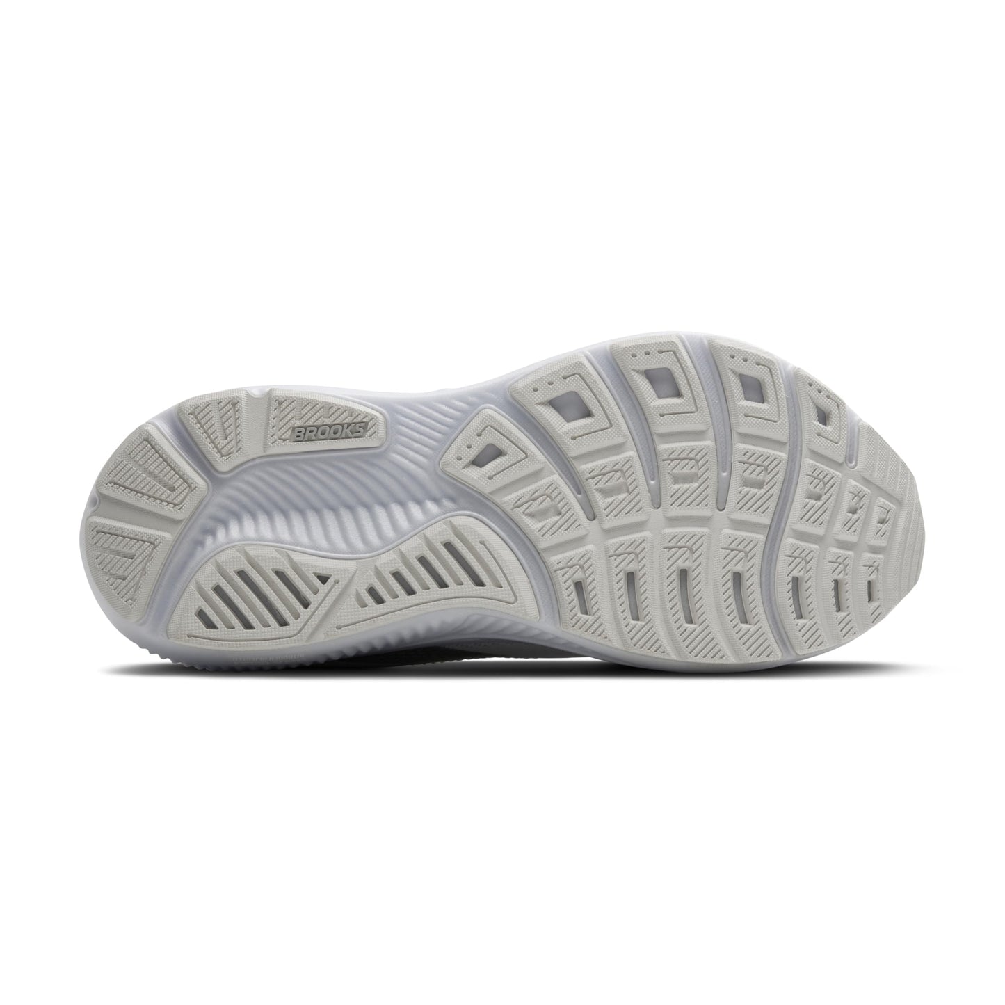Brooks Women’s Ghost 17 Neutral Running Shoe - White/White/Grey - 10 Wide
