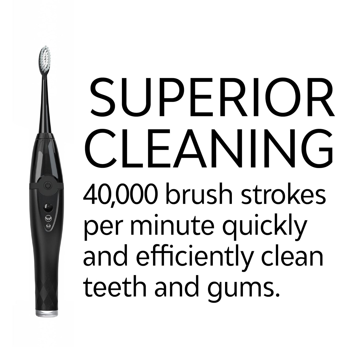 Tao Clean UV Sanitizing Sonic Toothbrush and Cleaning Station, Electric Toothbrush, Dual Speed Setting, White