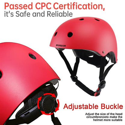 Kids Bike Helmet for Kids 3-5/5-8/8-14 Adjustable Toddler Helmets 2-4 Years with Knee Pads for Kids GirlsBoys Youth Skateboard Bicycle Helmet for Scooter Roller Skating Balance Bike