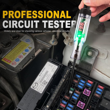 WINAMOO Automotive Test Light 5-90V Digital LED Circuit Tester with Voltage Display, Auto Bidirectional Light Tester, Electrical Voltage Tester with Extended Spring Wire & Probe for Car/RV/Vehicles