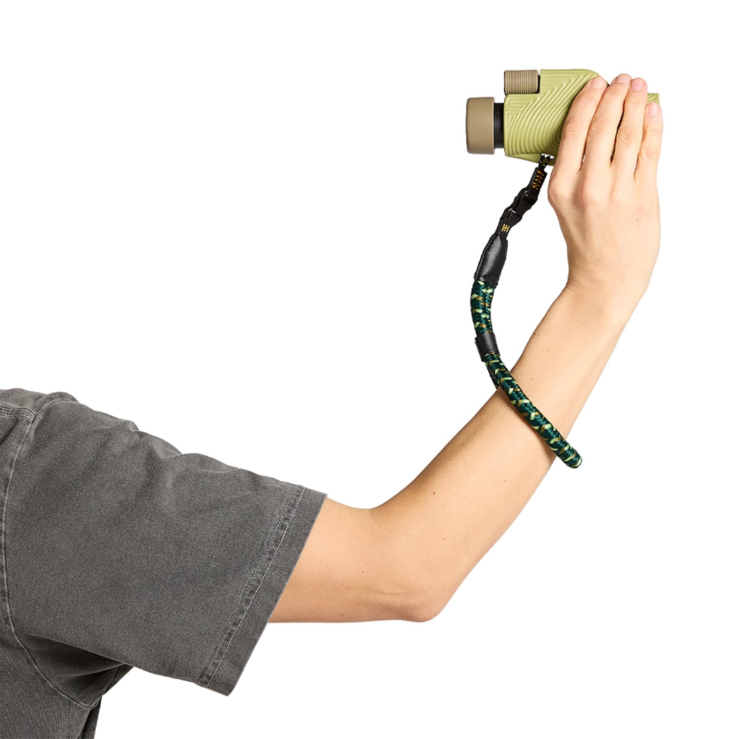 Nocs Provisions NocLoc Wrist Loop, Handheld Monoculars & Camera Strap Accessory with Quick‑Connect Tether - Backwoods Green