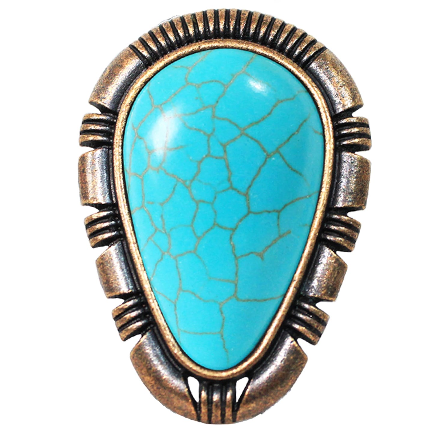 Bjesinmo Mens Bolo Tie Leather Western Ties Cowboy Necktie with Turquoise Pendant Country Western Accessories for Men