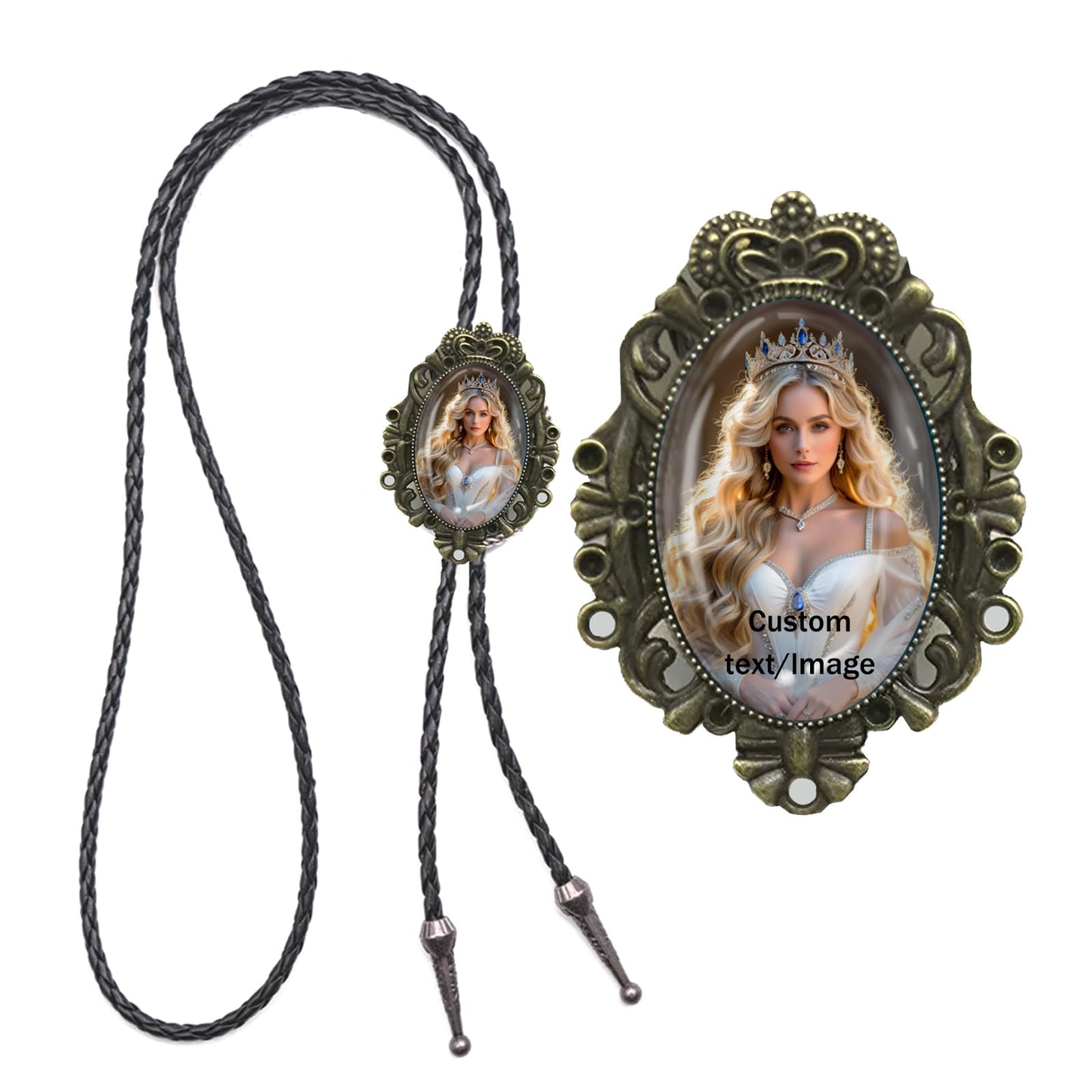 DVDKOLA Custom Bolo Tie Cowboy Accessories for Men Women Western Tie Native American Bolo Tie Rodeo Cowboy Outfit (Bronze)
