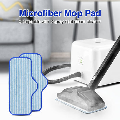 LINNIW 6 Pack Microfiber Pads Compatible with Dupray Neat Steam Cleaner, Durable, Reusable and Machine Washable
