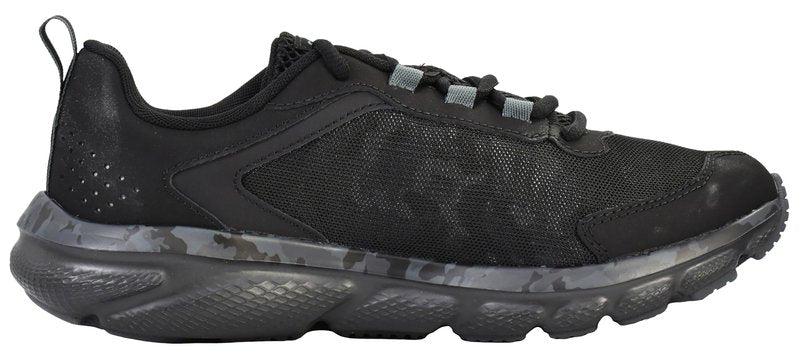 Under Armour Men's Charged Assert 9 Camo, Black/Black/Pitch Gray, 12 US