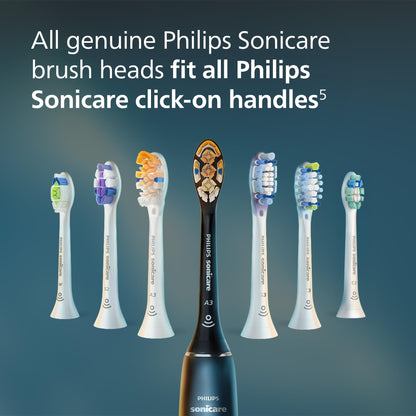 Philips Sonicare A3 All-in-One - Genuine Replacement Electric Toothbrush Heads, White, 4 Pack One Year Supply, HX9094/65
