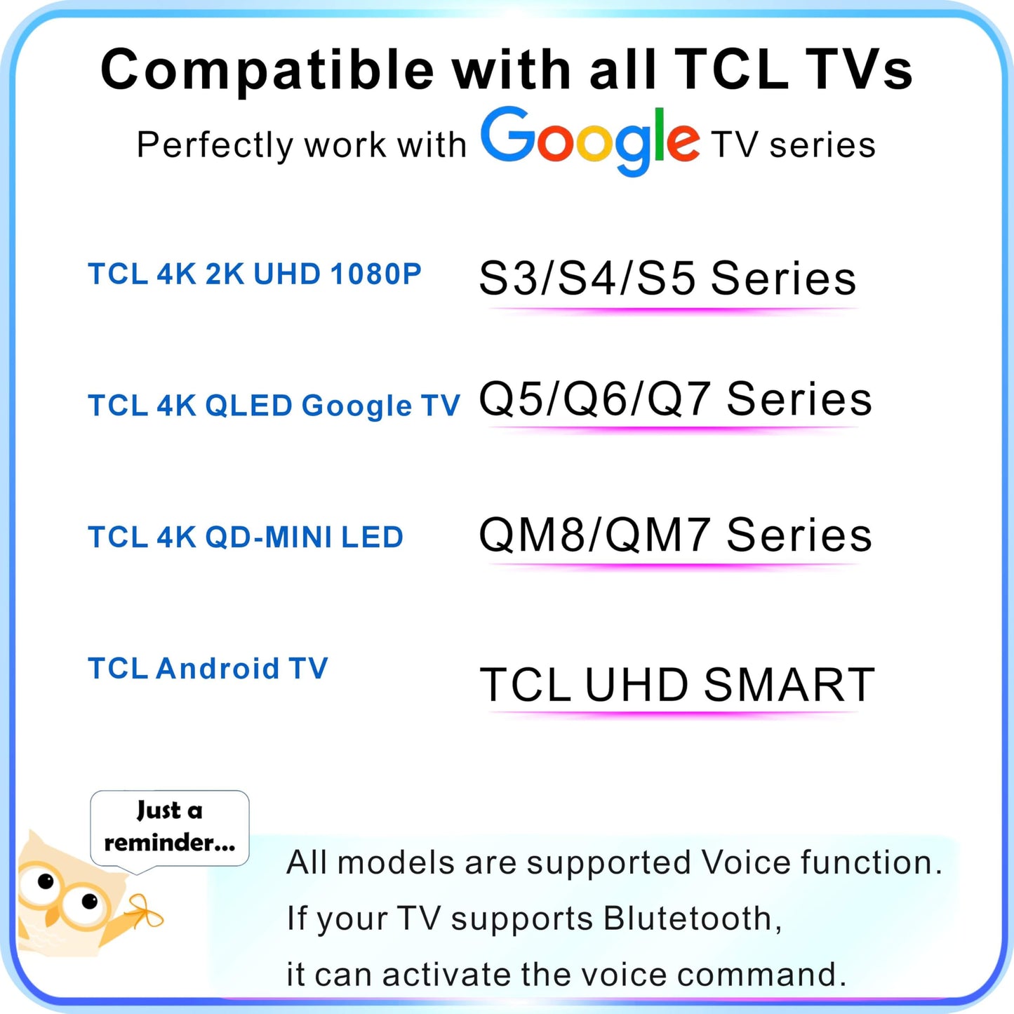 Universal Smart Remote Compatible with Hisense TV Remote Control Replacement 2025-2015, Voice, Bluetooth, Hisense Google, Android, Laser, Canvas TVs, 4K UHD, HD, Mini-LED, ULED