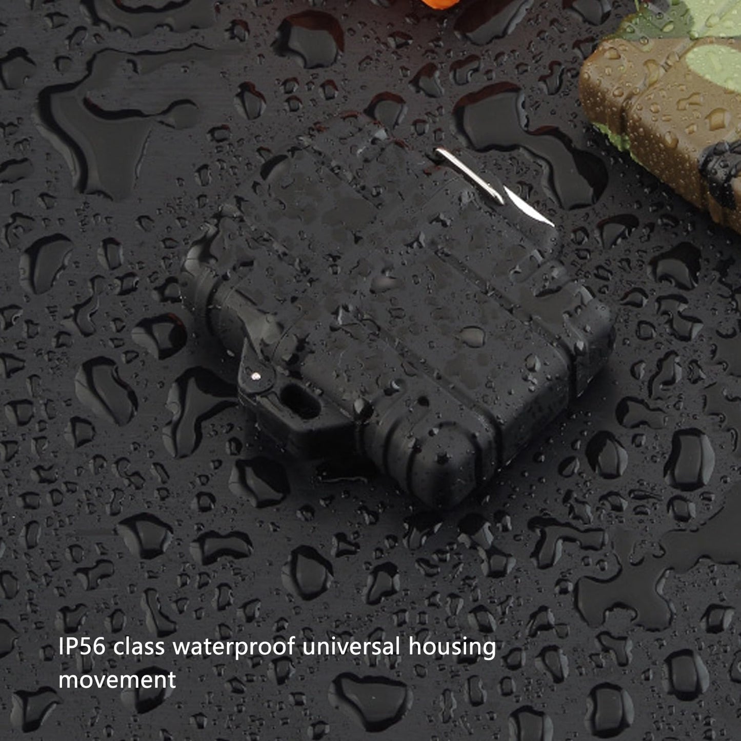 CHICIRIS Plastic Lighter Case, Black Sealed Design, Durable Pocket Container for Outdoor Adventures, Hiking, Camping & Traveling