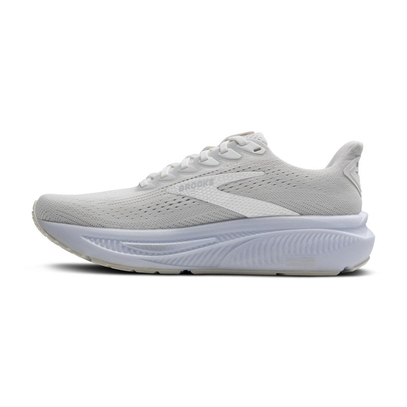 Brooks Women’s Ghost 17 Neutral Running Shoe - White/White/Grey - 10.5 Medium