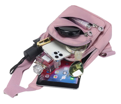 Cross Body Bag Sling Backpack Fanny Pack Small Crossbody Bags for Women Trendy - Black