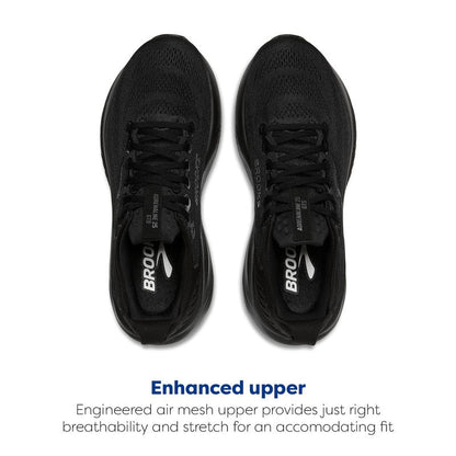 Brooks Men’s Adrenaline GTS 25 Supportive Running & Walking Shoe - Black/Black/Ebony - 10.5 Medium