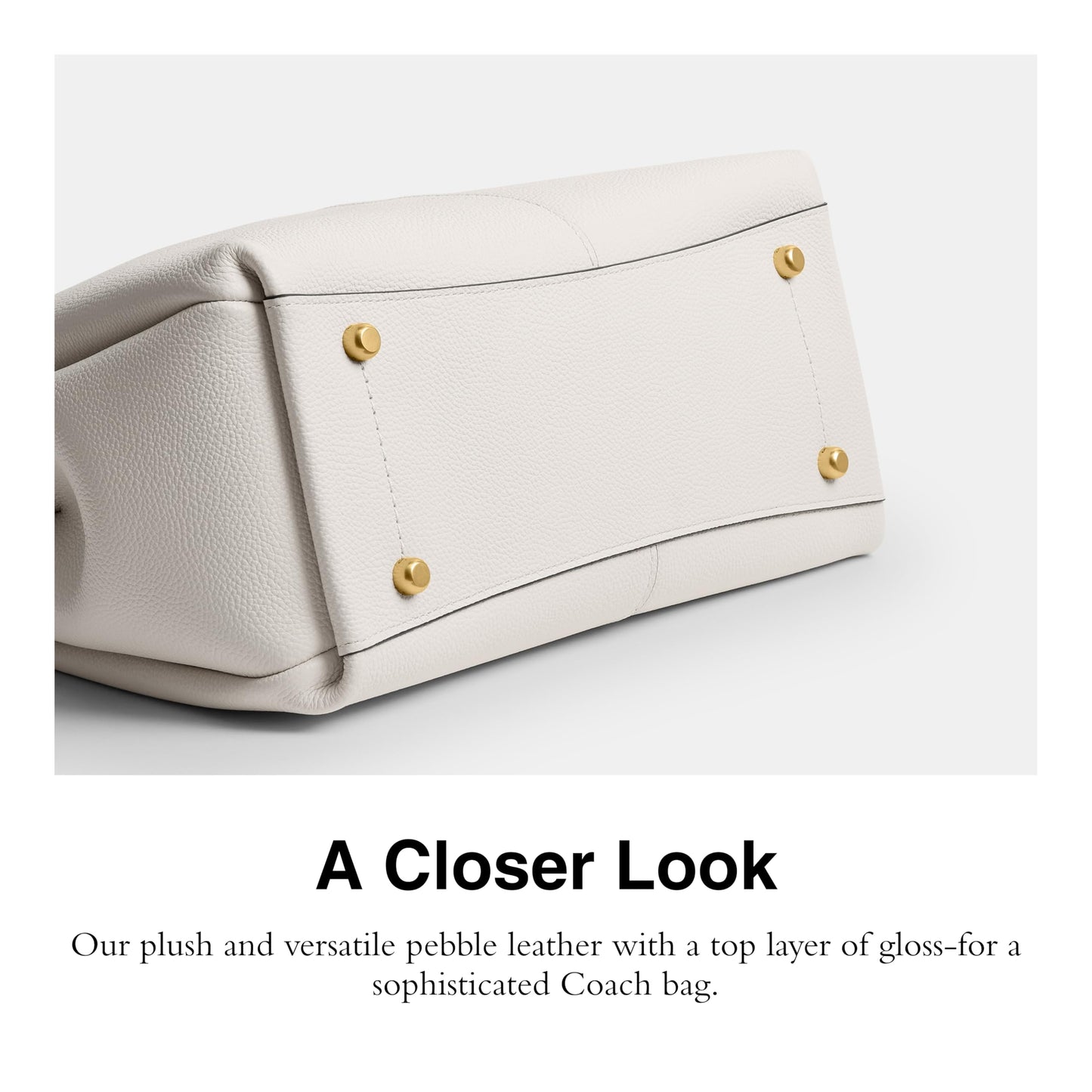 COACH Polished Pebble Leather Lana Shoulder Bag