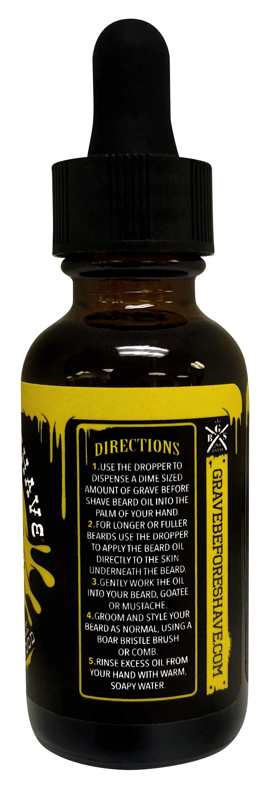 Grave Before Shave Beard Oil (Cigar Blend) 4 oz. Bottle