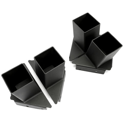 ECOTRIC Deer Stand Brackets 4x4 Deer Blind Brackets, 4Pcs Compound Angle