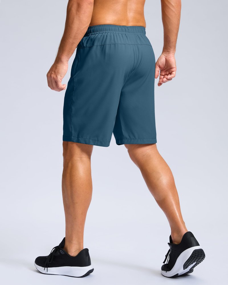 G Gradual Men's Athletic Running Shorts with Zipper Pockets Quick Dry 7"/ 5"/ 9" Workout Gym Shorts for Basketball Hiking(Dusty Blue,9XXXL)