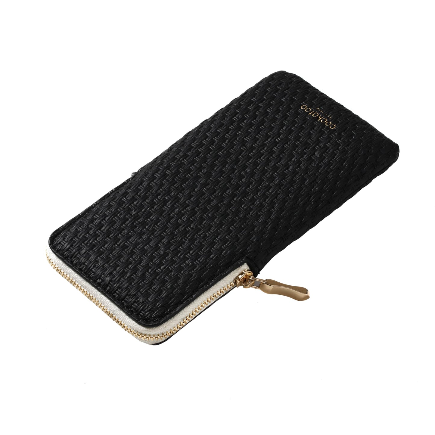 Cockatoo Portable Glasses Case, Drop-Resistant Eyewear Storage Pouch, Slim Soft Case for Sunglasses, with Cleaning Cloth (Black)