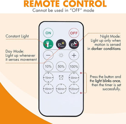 EverBrite 6 Pack Puck Lights with Remote, Wireless Closet and Under Cabinet Lights, Rechargeable Motion Sensor, Dimmable, Timable, Magnetic Attract - for Closet, Drawer, Stair, Bedroom