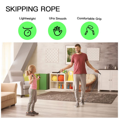 10 Pack PVC Jump Rope for Cardio Fitness - Versatile Adjustable Skipping Rope for Women Men Kids, Speed Jump Rope for Exercise,9 Feet