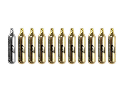 ASG Ultrair 12g CO2 Cartridges | Reliable Power and Precision | CO2 Air Cartridges for BB Pistol, Airsoft Guns, and Airguns, 10 Pack (9 Standard / 1 Lubricated)