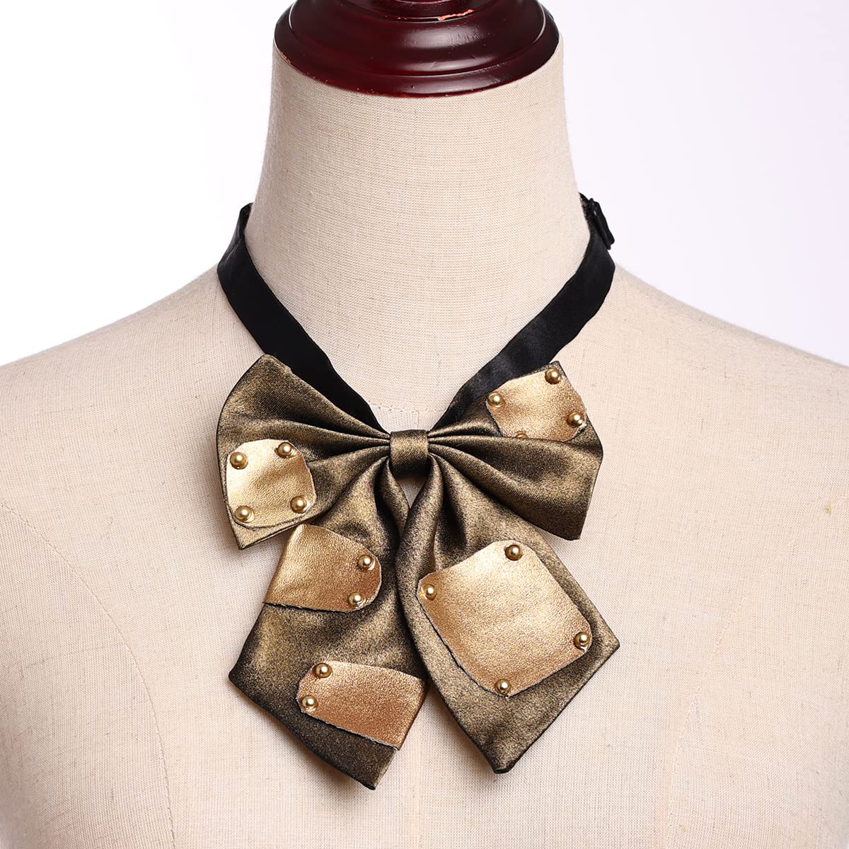 FAD-4U Steampunk Vintage Bow Tie Handmade for Men Gothic Costume Accessory