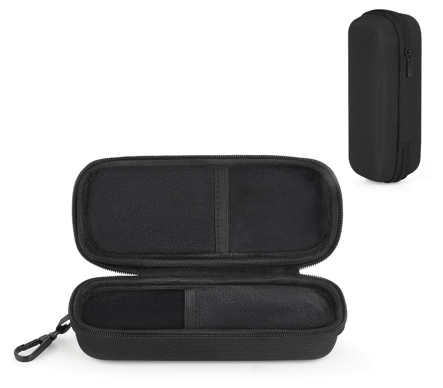 Mkono Double Eyeglasses Case, EVA Hard Shell Travel Sunglass Organizer with Zipper Closure Multiple Glasses Case for Travel (Black)