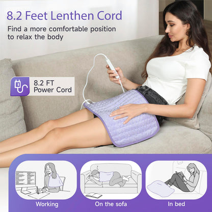 Large Heating Pad for Back Pain Relief, Electric Heating Pad for Neck and Shoulders, Auto Shut Off, Fast Heat, Christmas Gifts for Women Men, Birthday Gifts for Mom Dad (17'' x 33)