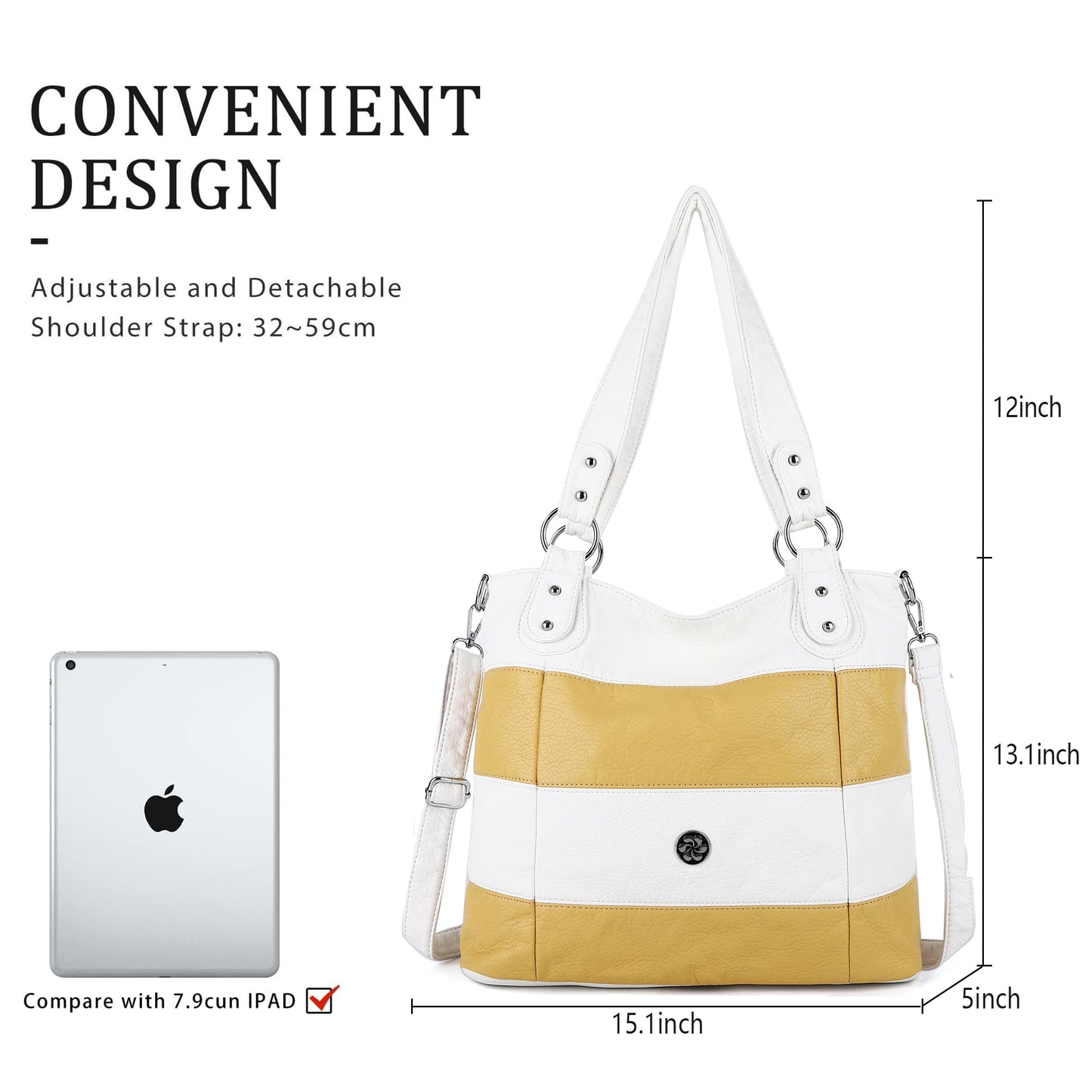 Angel Kiss Hobo Purses for Women Multi-Color Striped Lattice Cross Body Shoulder Purse Bag Tote Handbag