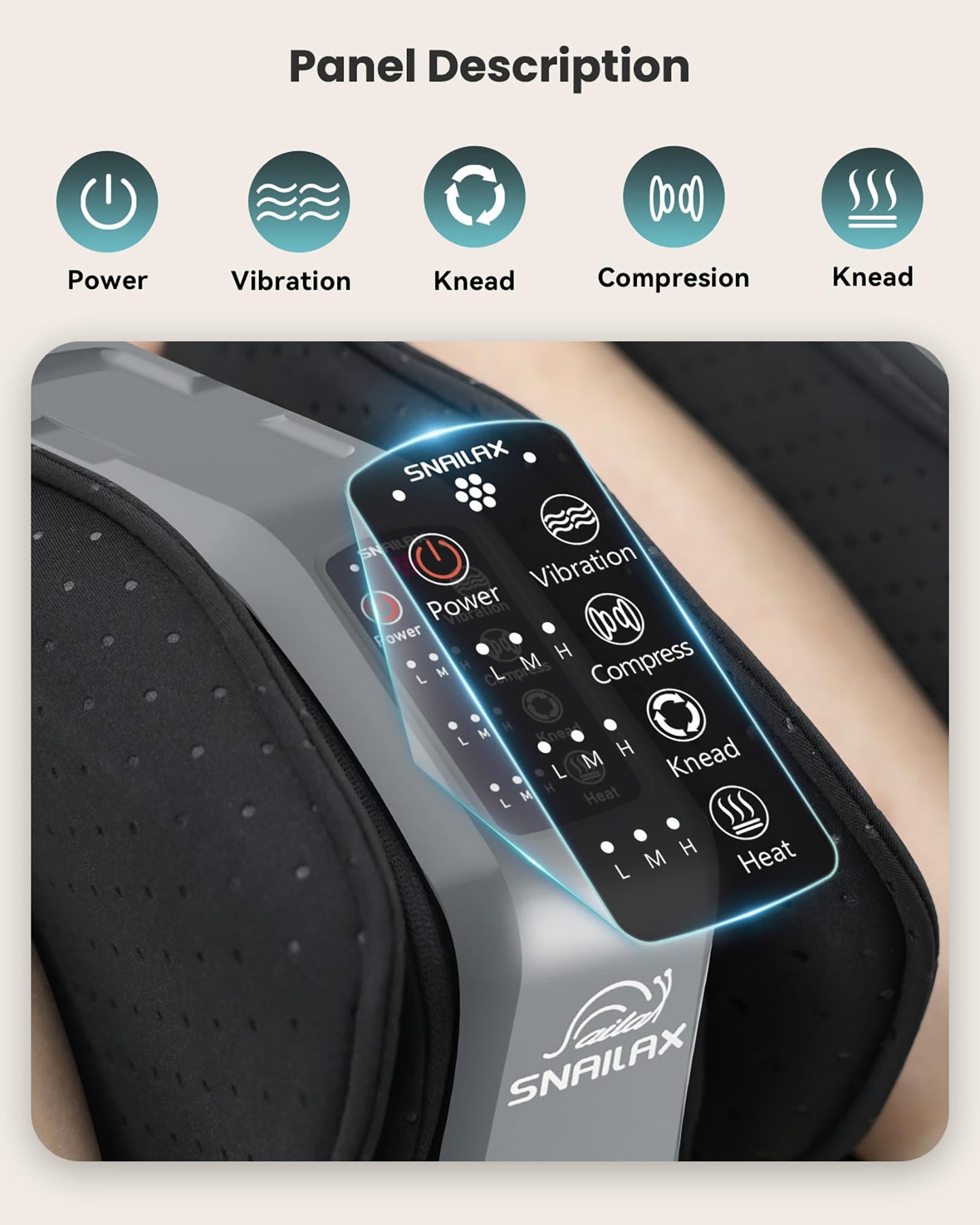 Snailax Foot Massager with Heat, Shiatsu Feet and Calf Massager Machine for Plantar Fasciitis, Neuropathy, Improve Circulation, Foot Leg Massager, Gifts(Without Remote Control)
