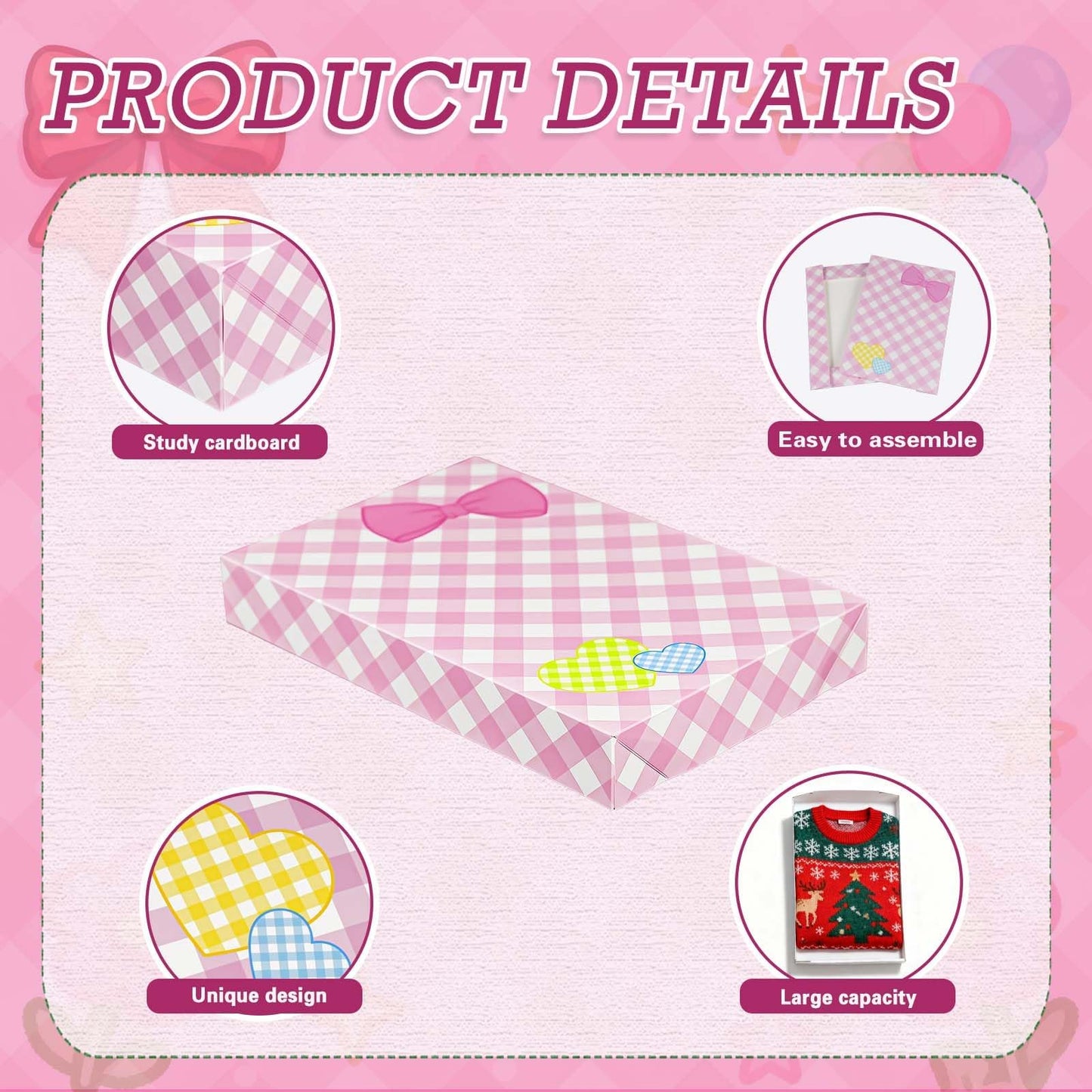 Cayivran 12Pcs Gift Boxes With Lids, 2 Designs Blue Spider Red Spider Shirt Box,14.5 * 9.5 * 2Inch Medium Clothes Gift Boxes,Apply To Valentine's Day Wedding Christmas Birthday Thanksgiving