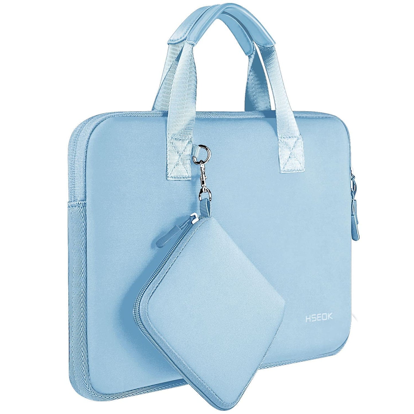 Hseok Laptop Sleeve 13.3-14 inch Case with Small Pouch, Neoprene Computer Bag Compatible with MacBook Neo/Pro 14 M5/M4/M3/M2/M1, Mac Air/Pro 13.3, XPS 14 and Most 13-14 inch Notebooks,S02B01