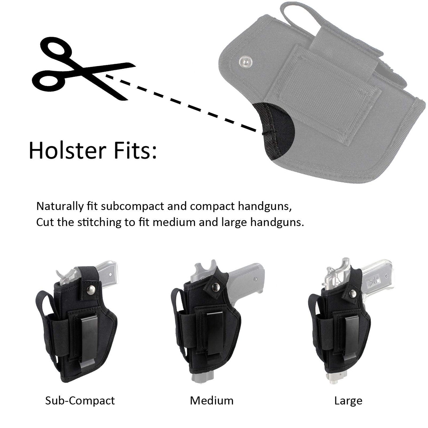 Depring Concealed Carry Holster IWB OWB Holster with Magazine Slot