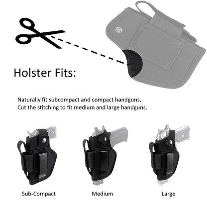 Depring Concealed Carry Holster IWB OWB Holster with Magazine Slot