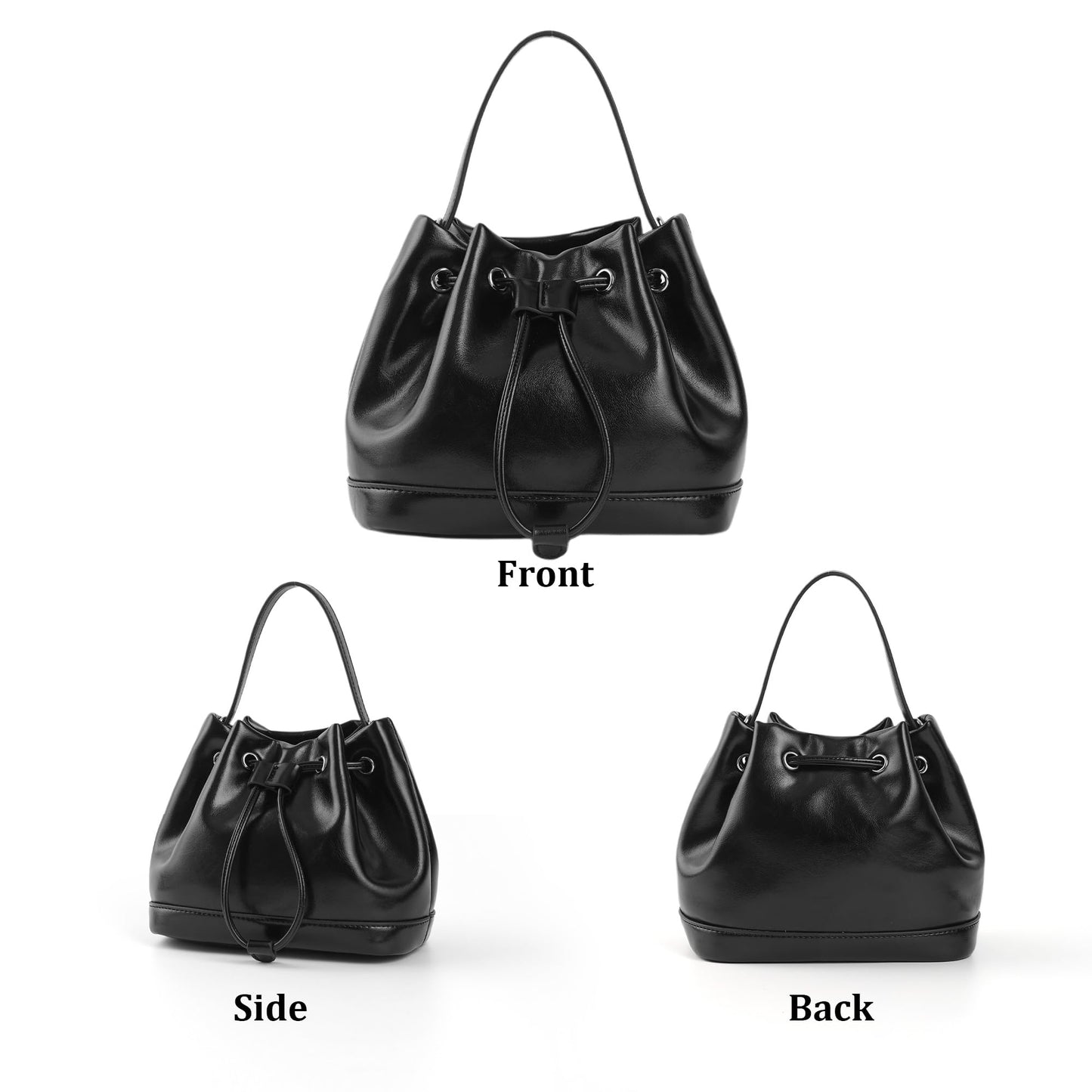 Kiss Sea Shoulder Bag for Women, Purses Bucket Bag Drawstring Crossbody Purse with Adjustable Shoulder Straps