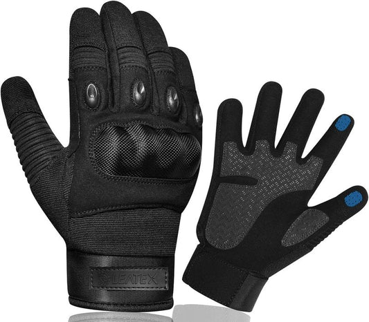 Motorcycle Gloves for Men & Women - Winter Bike Gloves with Hard Shell & Palm Padding | Tactical for Sports, Hiking, Climbing