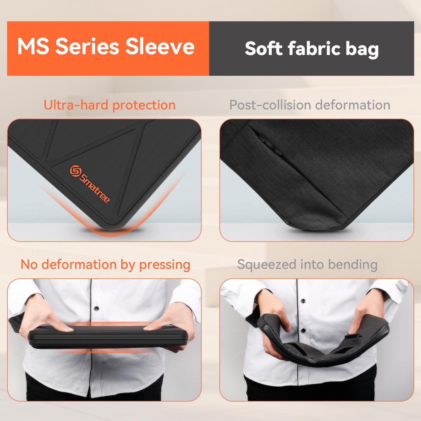 Smatree MS89 Hard Protective 16 inch Laptop Sleeve Case Compatible for Lenovo Yoga 7 Pro, ASUS ROG Zephyrus M16/Vivobook Pro 16X, ACER Chromebook 516, GIGABYTE AERO 15/16/X16
