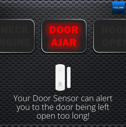 YoLink LoRa Smart Door & Window Sensor: Up to 1/4 Mile Open-Air Range, Door Left-Open Reminders, up to 5 Year Battery Life, Alexa, IFTTT, Home Assistant, Home Security, Hub Required