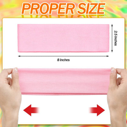 Eboot 12 Pcs Sport Headbands for Women Fabric Elastic Hair Bands Soft Cotton Cloth Stretchy Head Bands Sweat Absorption Athletic Headbands for Workout Yoga Running