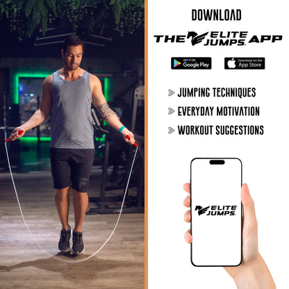 Elite Jumps Double Dutch Jump Rope 14ft, 2 Pack | 2" Beaded Double Dutch Jump Rope for Adults & Kids | Made with Unbreakable Handles and Shatterproof Beads