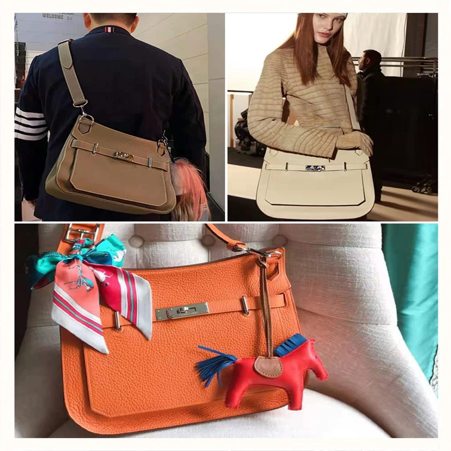 POPSEWING Designer Crossbody Bag DIY Kit for Girls - Leather Working & Sewing Kit for Shoulder Bag, Personalized Gifts (Brown)
