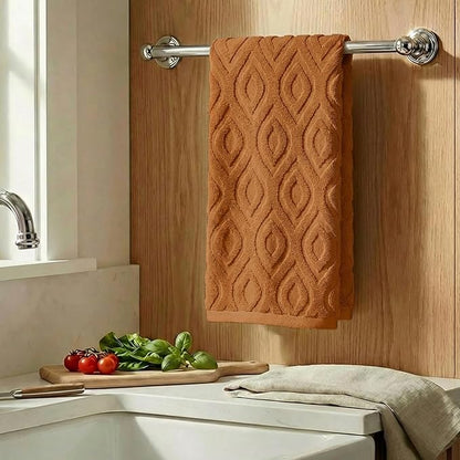 Artoid Mode 1 Pc Caramel 3D Diamond Grid Jacquard Hand Towels