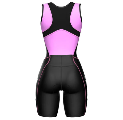Sparx Women Triathlon Suit Tri Short Racing Cycling Swim Run (Baby Pink, 2XL)