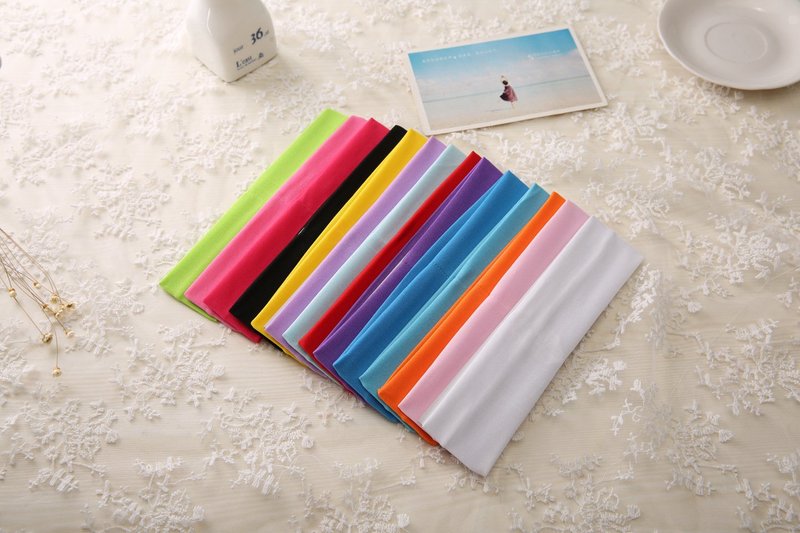 Zapire 14pcs Mixed Colors Yoga Sports Headbands for Women - Soft Elastic Stretch Girls Athletic Headbands