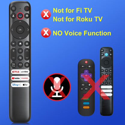 Voice Remote Only for TCL-Google-TV-Remote-Control Replacement,RC813 Remote Compatible with TCL 4k QLED/UHD/QD-Mini LED Series Smart TVs(Not for Fi & Roku TVs)