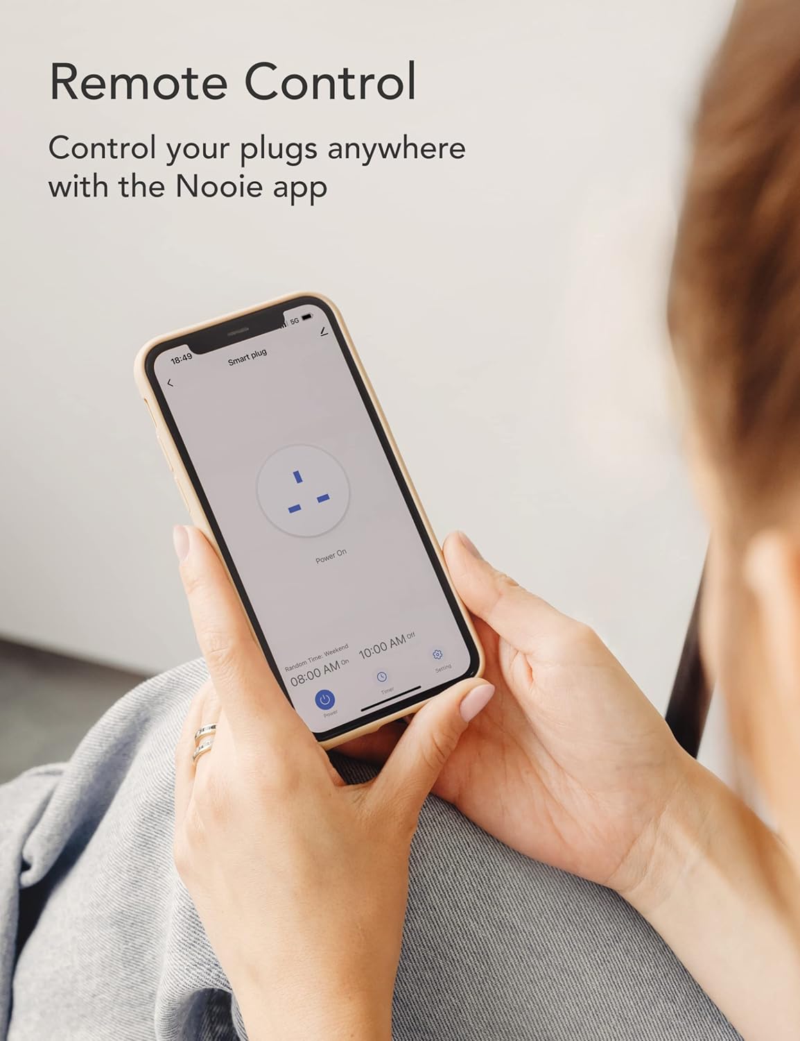 Smart Plug Work with Alexa and Google Home Nooie, Smart Alexa Plug Mini Smart Life&Tuya, Smart Outlet Plug Voice Control, WiFi Plug, Enchufe Inteligente Schedule Timer, 2.4Ghz Only, 4-Pack