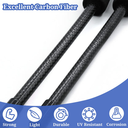 9KM DWLIFE Stunt Quad Line Kite Handles with 90lb/98ft Dyneema String 14" Carbon Fiber Professional for Adults Flying Control Tool Accessories Durable Strong Precise Control