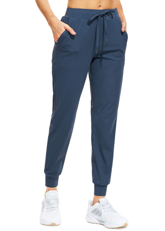 Libin Joggers for Women Tall/Regular/Petite Dance Sweatpants Athletic Workout Trousers Pants Tapered Casual Teacher Yoga Pants for Running Golf Work Cloths, Navy Blue XS