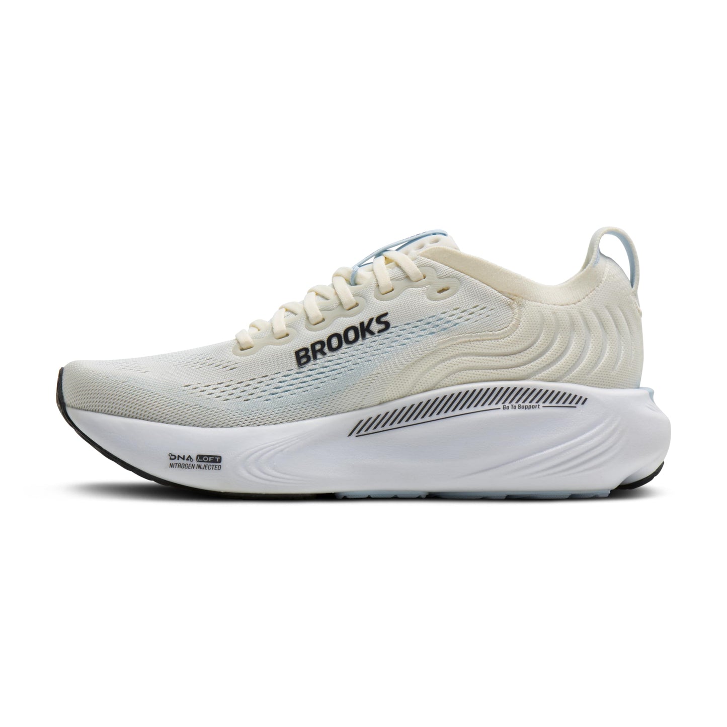 Brooks Women’s Adrenaline GTS 25 Supportive Running & Walking Shoe - Star White/Nantucket/Chrome - 9.5 Medium