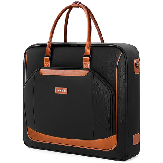 VUUDH Premium Garment Bag for Travel with Wet-Dry Compartment, Adjustable Shoulder Strap, and Luggage Attachment – Fits Suits, Dresses & Essentials